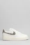 Nike Air Force 1 07 Sneakers In White Leather In White