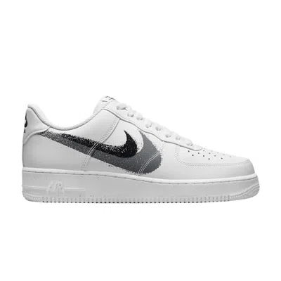 Pre-owned Nike Air Force 1 '07 'spray Paint Swoosh' In White