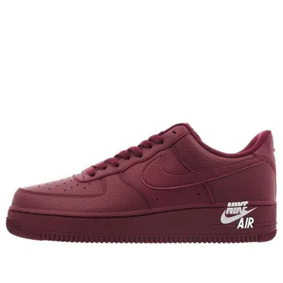 Nike Air Force 1 07 'team Red' In Brown