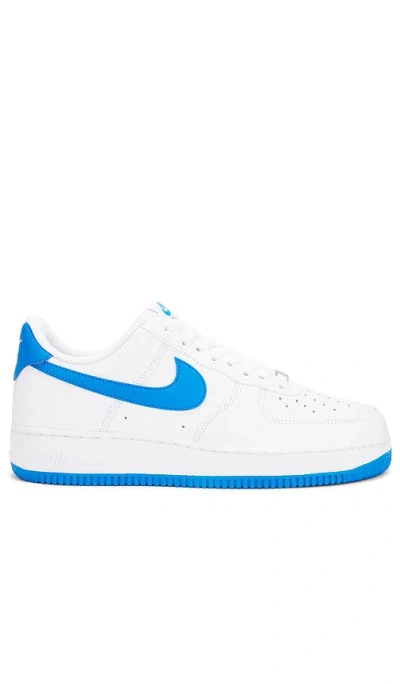 Nike Air Force 1 '07 In White & Photo Blue