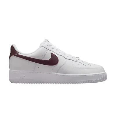 Pre-owned Nike Air Force 1 '07 'white Burgundy Crush' | Men's Size 10.5