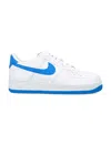 Nike Air Force 1 07 Sneakers Fq4296-100 In White Photo Blue