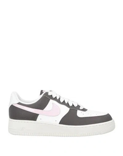 Nike Air Force 1 '07 Woman Sneakers White Size 7.5 Leather, Synthetisches Material In Multi