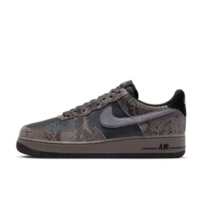 Nike Air Force 1 Low "off Noir Snakeskin" Sneakers In Brown