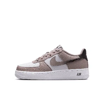 Nike Air Force 1 Big Kids' (boys') Shoes In Grey