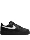 Nike Air Force 1 07 Sneakers In Black Leather In Black
