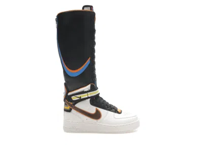 Pre-owned Nike Air Force 1 Boot Sp Tisci (women's) Sneakers In White/baroque Brown