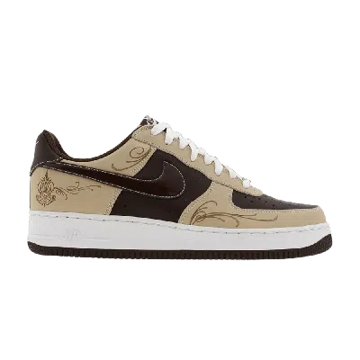 Pre-owned Nike Air Force 1 'brown Pride' In Tan