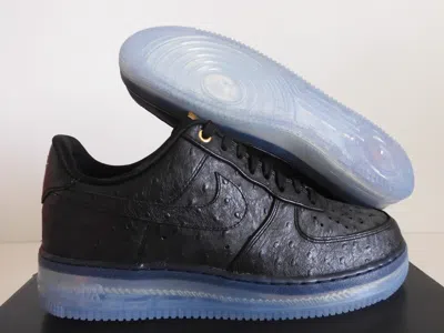 Pre-owned Nike Air Force 1 Cmft Lux Low Black-black Sz 9.5 [805300-001]