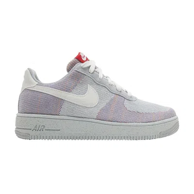 Pre-owned Nike Air Force 1 Crater Flyknit Gs 'wolf Grey' | Kid's Size 7