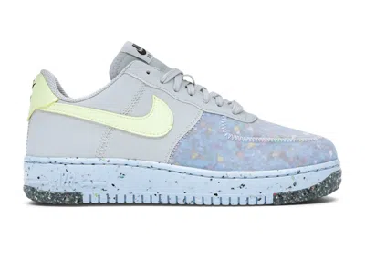 Pre-owned Nike Air Force 1 Crater (women's) Sneakers In Pure Platinum/barely Volt/summit White In Multi