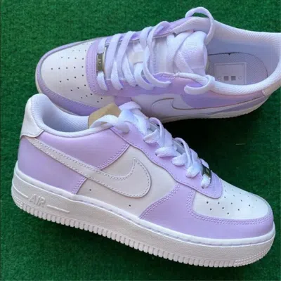 Pre-owned Nike Air Force 1 Custom White Shoes 'lilac Light Purple' Mens Womens Kids Sizes