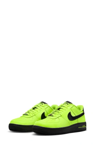 Nike Women S Air Force 1 Dance Sneakers Volt / Gunmetal In Green