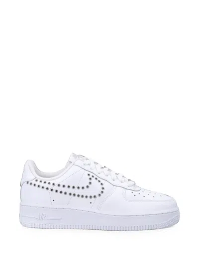 Nike Air Force 1 Eyelet-embellished Sneakers In White