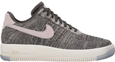 Pre-owned Nike Air Force 1 Flyknit Low (women's) Sneakers In Midnight Fog/silt Red/ivory