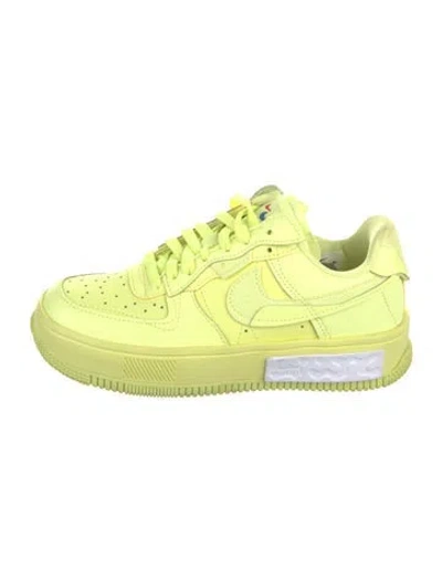 Pre-owned Nike Air Force 1 Fontanka Sneakers In Yellow