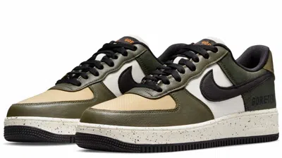 Pre-owned Nike Air Force 1 Gore-tex Medium Olive/black-carbon Green-sail Dm6435-222 Size10