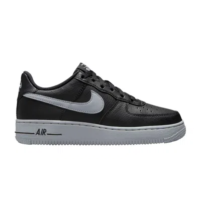 Pre-owned Nike Air Force 1 Gs 'black Wolf Grey' | Kid's Size 1.5