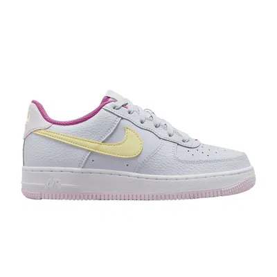 Pre-owned Nike Air Force 1 Gs 'grey Citron Fuchsia' | Kid's Size 5.5 In Gray