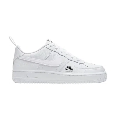 Pre-owned Nike Air Force 1 Gs 'mini Logo' | White | Kid's Size 3.5