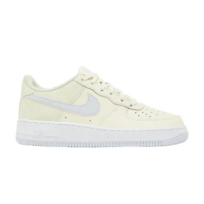 Pre-owned Nike Air Force 1 Gs 'pale Ivory Sea Glass' | Cream | Kid's Size 4 In White