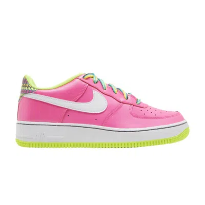 Pre-owned Nike Air Force 1 Gs 'pink Blast Volt' | Kid's Size 11
