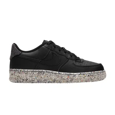 Pre-owned Nike Air Force 1 Gs 'recycled Wool Pack - Black' | Kid's Size 7