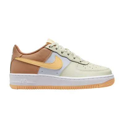 Pre-owned Nike Air Force 1 Gs 'sea Glass Amber Brown' | Cream | Kid's Size 6