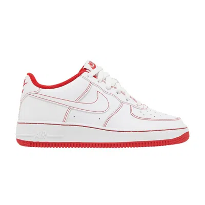 Pre-owned Nike Air Force 1 Gs 'university Red' | White | Kid's Size 4.5