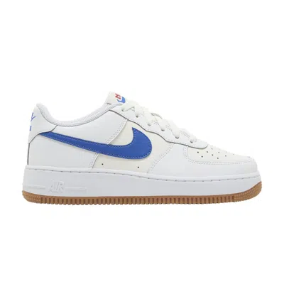 Pre-owned Nike Air Force 1 Gs 'white Game Royal Gum' | Kid's Size 4