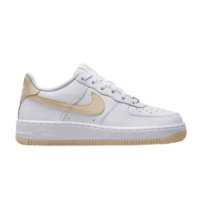 Pre-owned Nike Air Force 1 Gs 'white Light Khaki' | Kid's Size 3.5
