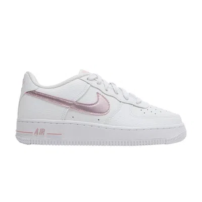 Pre-owned Nike Air Force 1 Gs 'white Pink Glaze' | Kid's Size 3.5