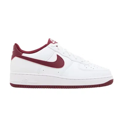 Pre-owned Nike Air Force 1 Gs 'white Team Red' | Kid's Size 3.5