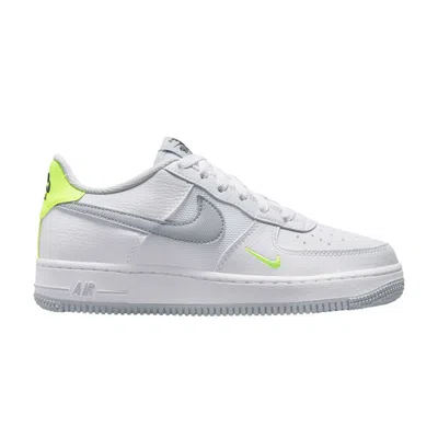 Pre-owned Nike Air Force 1 Gs 'white Wolf Grey Volt' | Kid's Size 5.5
