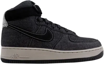 Pre-owned Nike Air Force 1 Hi Se Denim (women's) Sneakers In Black/dark Grey/cobblestone