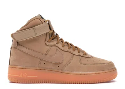 Pre-owned Nike Air Force 1 High (2017) Sneakers In Flax/outdoor Green