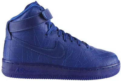 Pre-owned Nike Air Force 1 High City Collection Paris Sneakers In Deep Royal Blue/dp Royal Blue