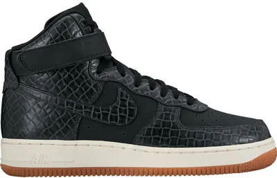 Pre-owned Nike Air Force 1 High Croc Gum (women's) Sneakers In Black/gum Medium Brown