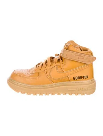 Pre-owned Nike Air Force 1 High Gore-tex Boot Sneakers In Yellow