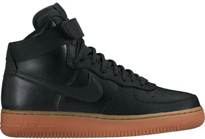 Pre-owned Nike Air Force 1 High Gum (women's) Sneakers In Black/dark Grey