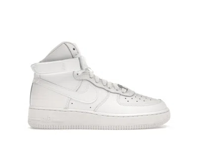 Pre-owned Nike Air Force 1 High Le Triple Sneakers In White