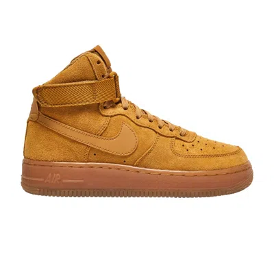 Pre-owned Nike Air Force 1 High Lv8 3 Gs 'wheat' | Brown | Kid's Size 4
