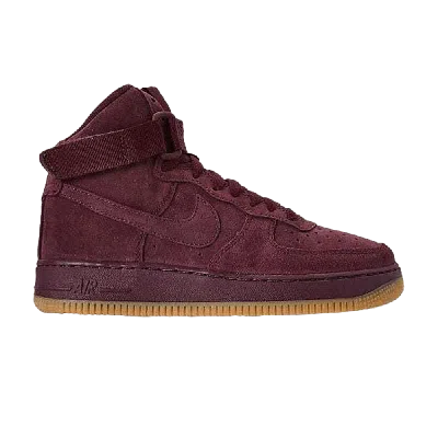 Pre-owned Nike Air Force 1 High Lv8 Gs 'burgundy Crush' In Red
