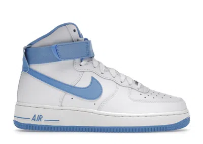Pre-owned Nike Air Force 1 High Og Qs (women's) Sneakers In White/university Blue/sail