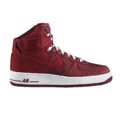 Pre-owned Nike Air Force 1 High Premium 'team Red'