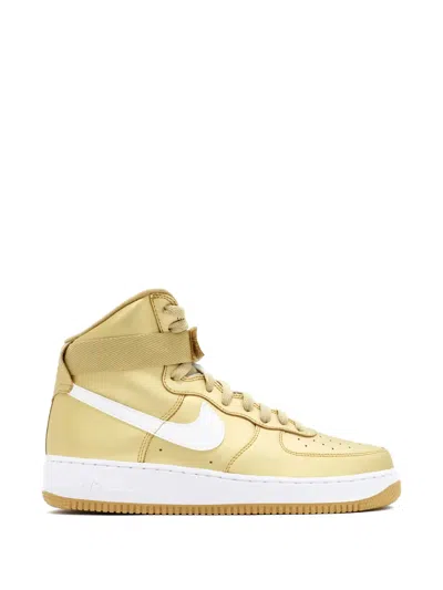Nike Air Force 1 High Retro Sneakers In Gold