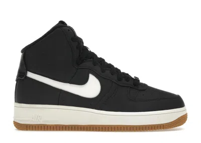 Pre-owned Nike Air Force 1 High Sculpt Gum (women's) Sneakers In Black/sail/gum Medium Brown In Multi