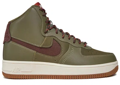 Pre-owned Nike Air Force 1 High Sculpt Wild (women's) Sneakers In Medium Olive/earth/phantom