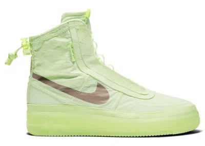 Pre-owned Nike Air Force 1 High Shell (women's) Sneakers In Volt
