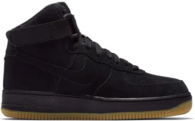 Pre-owned Nike Air Force 1 High Suede Gum Sneakers In Black/gum Light Brown